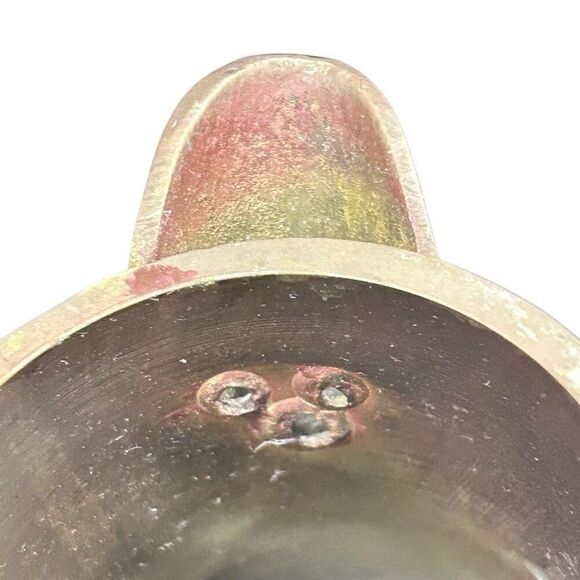 Antique Vintage Brass Pitcher 8” Lidded Made In India Metalware - Picture 13 of 15